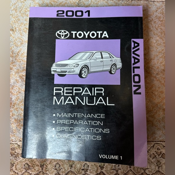 2001 Toyota Avalon Repair Manual Volume I - Picture 1 of 8